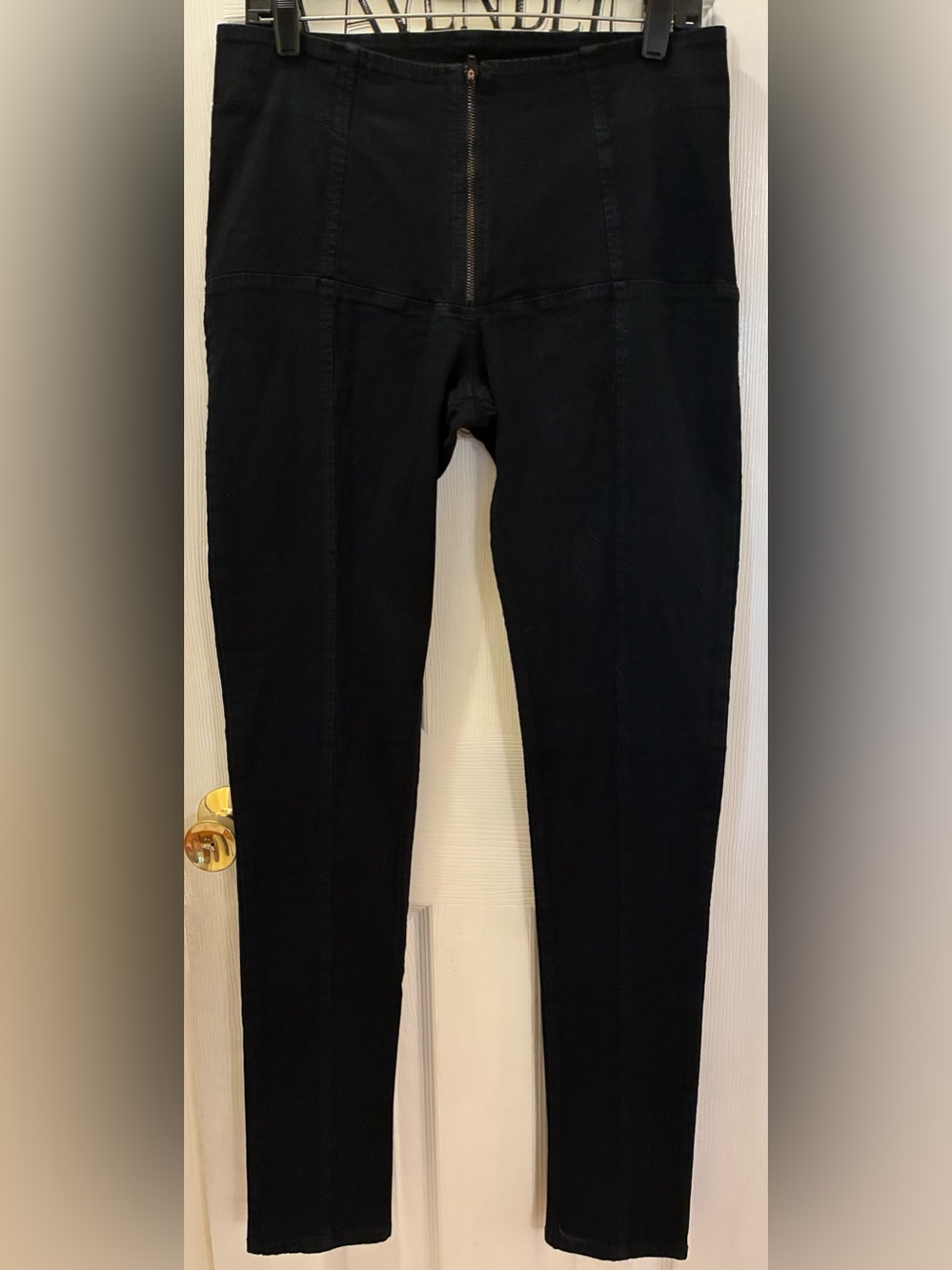 Prairie Underground Black Skinny Front Zip Jeans EUC